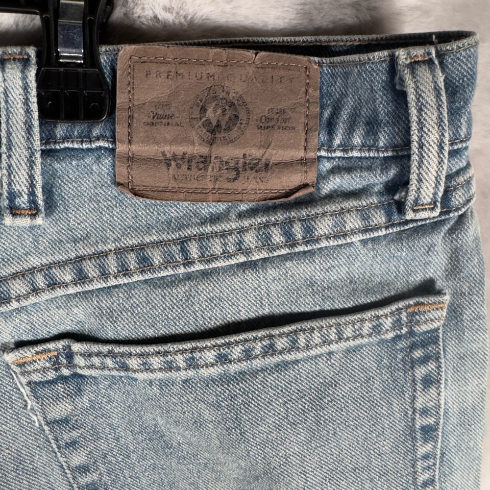 Wrangler Authentics Mens Straight Leg‎ Jeans Light Wash Blue 97601VR 38x32